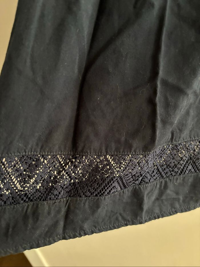 Robe bleu effet un peu dentelle - photo numéro 3