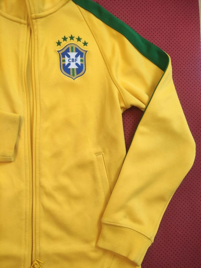 Haut de survêtement Brésil, Nike Authentique Officiel taille enfant 10/12 ans - photo numéro 2