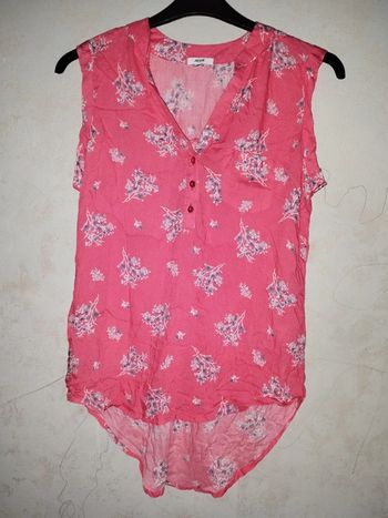 Chemisier sans manches imprimé fluide