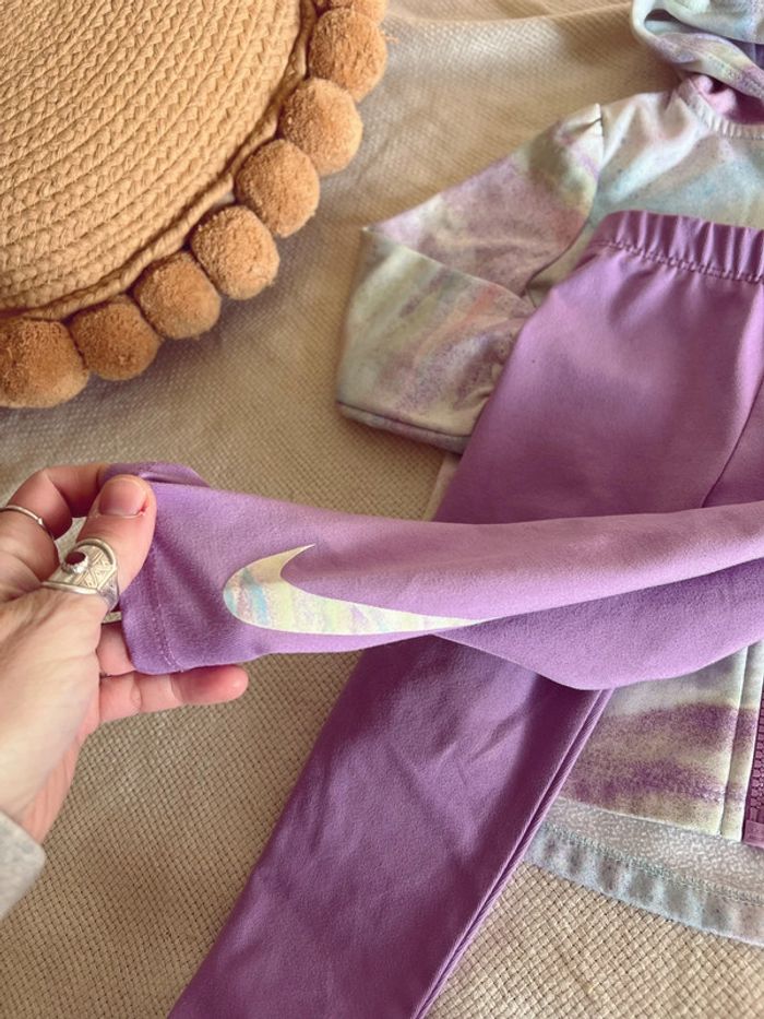 Ensemble de jogging survêtement nike violet et pastel - photo numéro 5