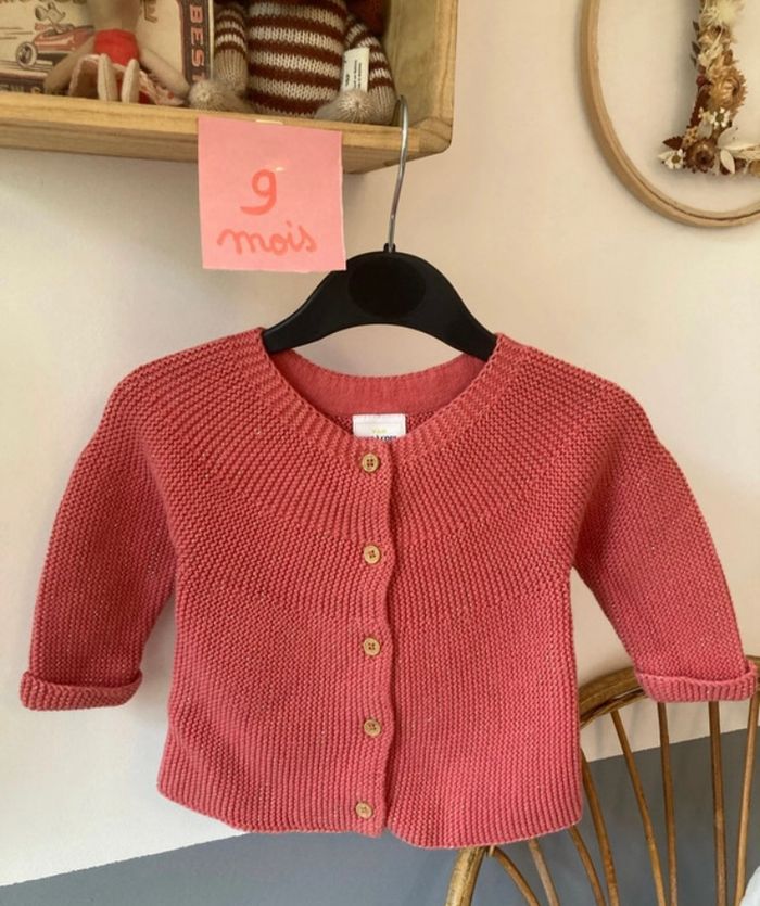 Gilet fille en coton corail  TAO