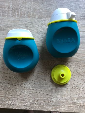 Lot 2 gourdes réutilisables beaba