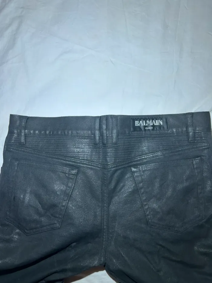 Jean Balmain noir biker slim - photo numéro 18