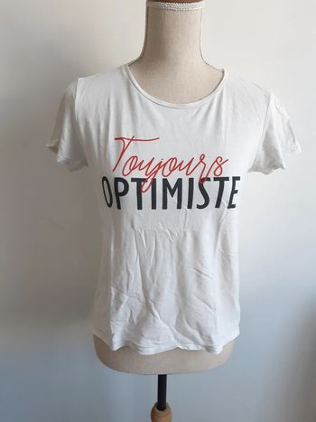 Tee shirt blanc Kiabi T36