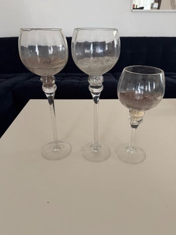 Lot de 3 grands verres