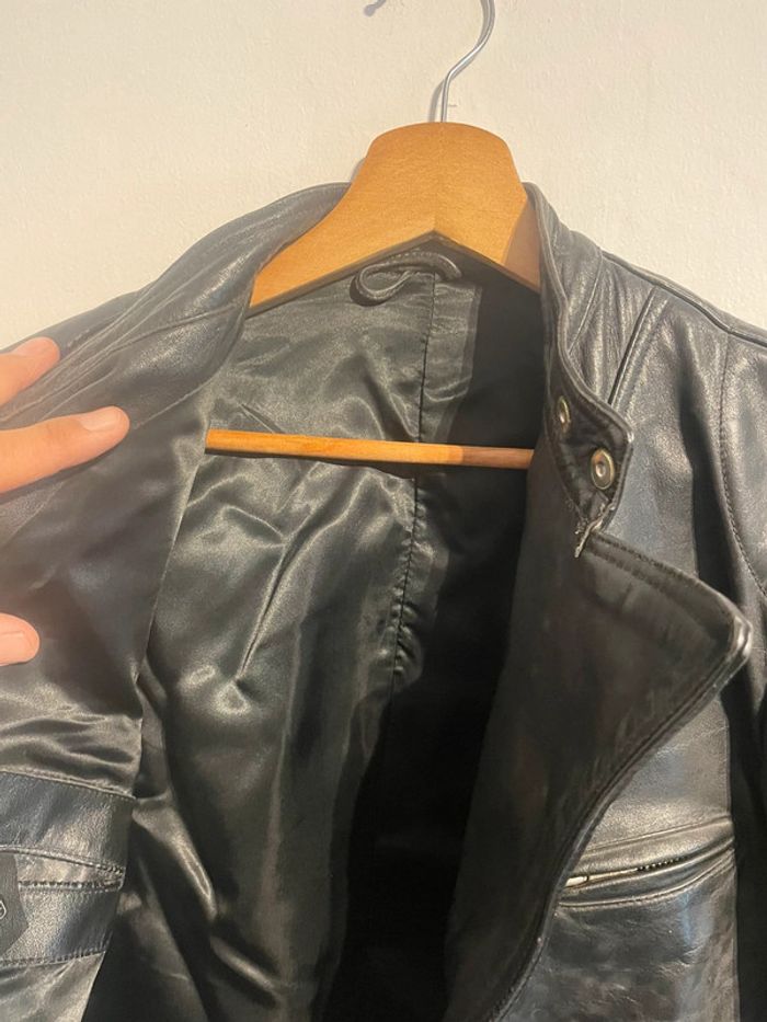 Veste style perfecto Moto vintage Harro - photo numéro 20