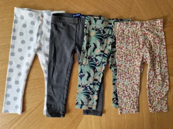 Lot 4 leggins fille