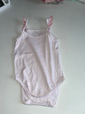 body bretelle à pois