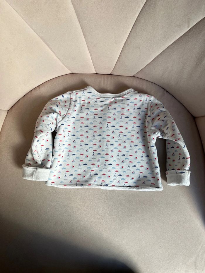 Gilet mixte doublé éponge à pressions 18 mois - Petit Bateau - photo numéro 6