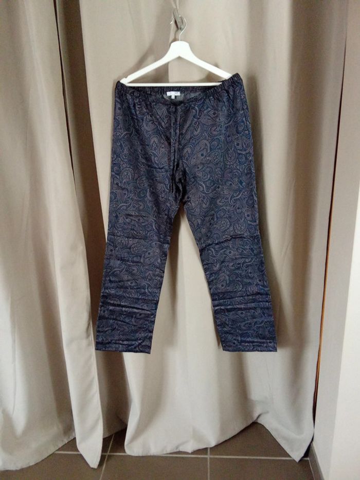 Pantalon d'intérieur style satin motif fleur la halle taille l