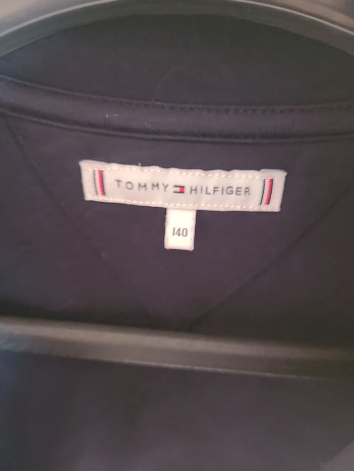 Veste zippée marine 10 ans tommy - photo numéro 4
