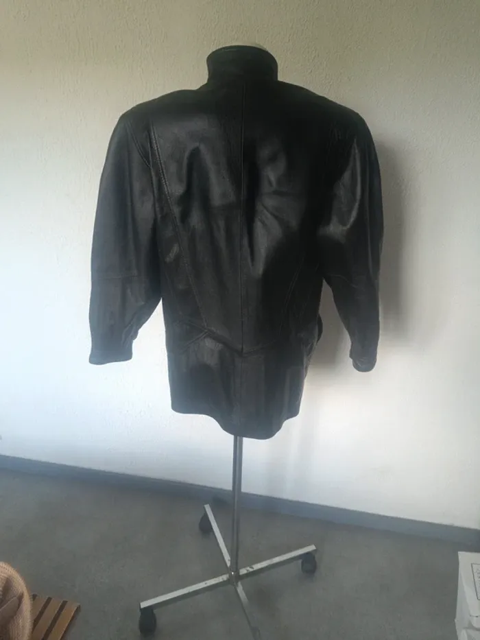 Veste en cuir véritable - photo numéro 2
