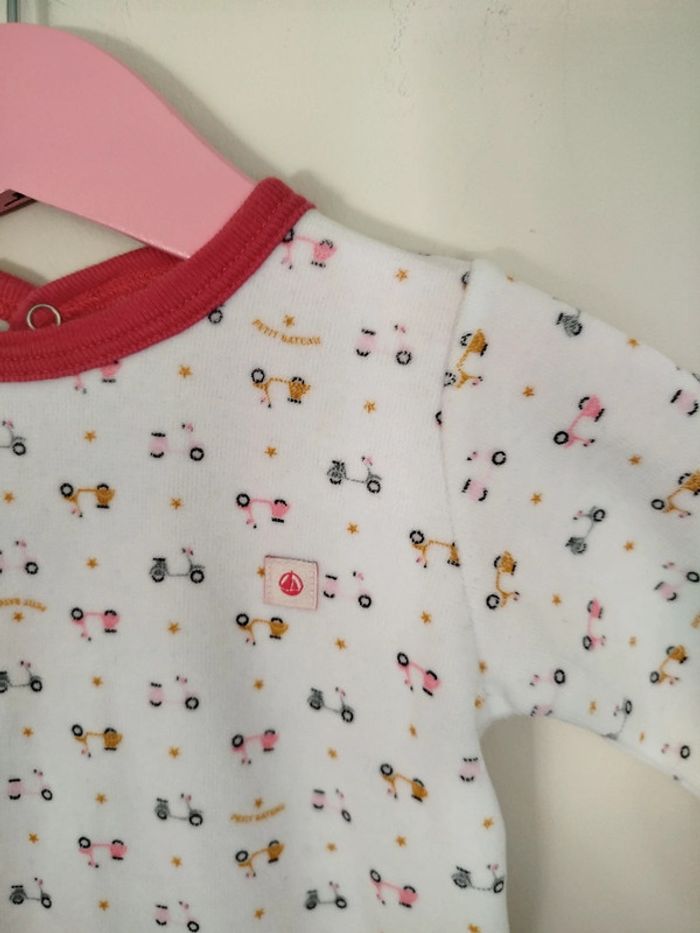 Pyjama Petit bateau velours scooters vespa 6 mois tbe - photo numéro 3