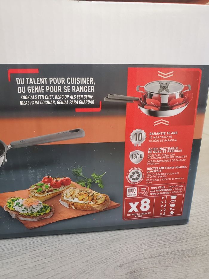 Set TEFAL OPTI'SPACE Tout Feux et Induction. - photo numéro 3