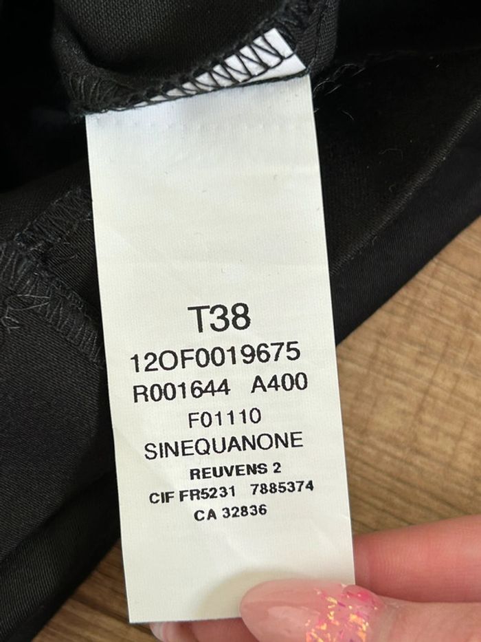 Robe noire à manches courtes Sinequanone taille 38 jamais portée (taille petit) - photo numéro 16