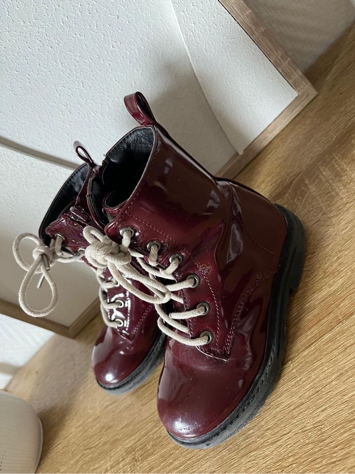 Bottines bordeaux fille - photo numéro 4