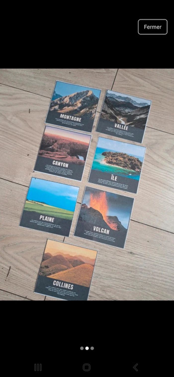 Cartes descriptives des différents reliefs et paysages. Geologie volcan - photo numéro 2