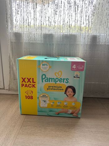 Couche Pampers Premium Protection taille 4 - 108 couches 
