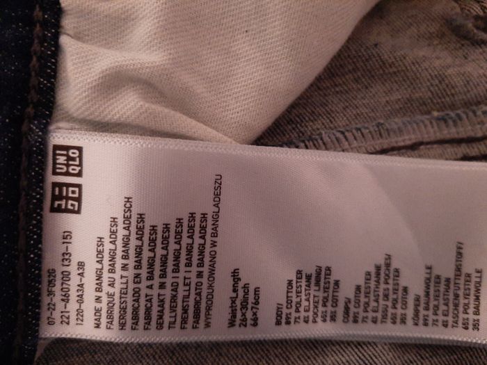 Jeans Uniqlo coupe droite - photo numéro 6