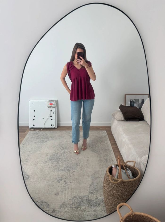 Blouse manche courte rose Fushia See u Soon femme taille XS - FR34 - W24