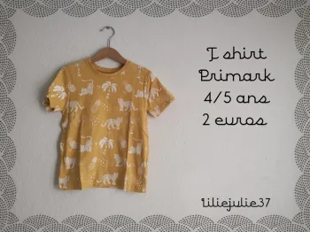 T shirt Primark 4/5 ans