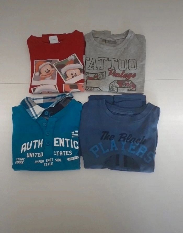 4 t shirts manches longues en 5 ans