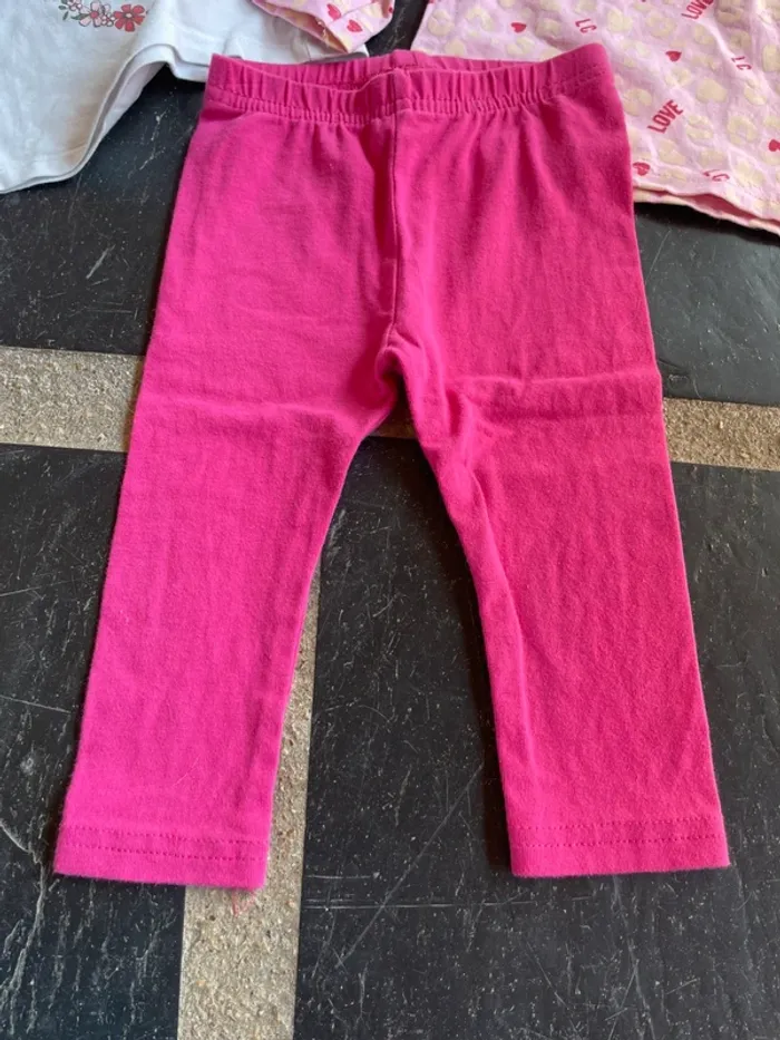 Lot 2 t shirt manches longues et 1 legging 12 mois - photo numéro 4
