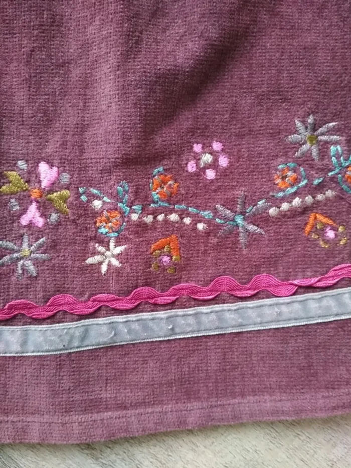 Robe velour prune 3 ans - photo numéro 2