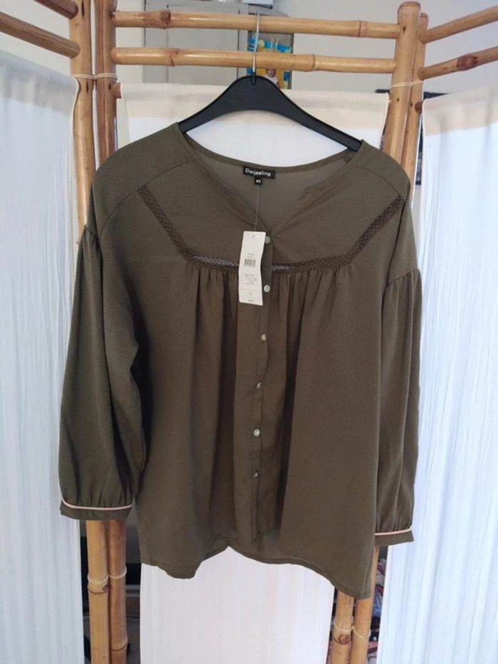 Chemise légère Darjeeling kaki taille 42 - photo numéro 1