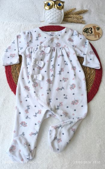 Pyjama velours 3 mois gemo 