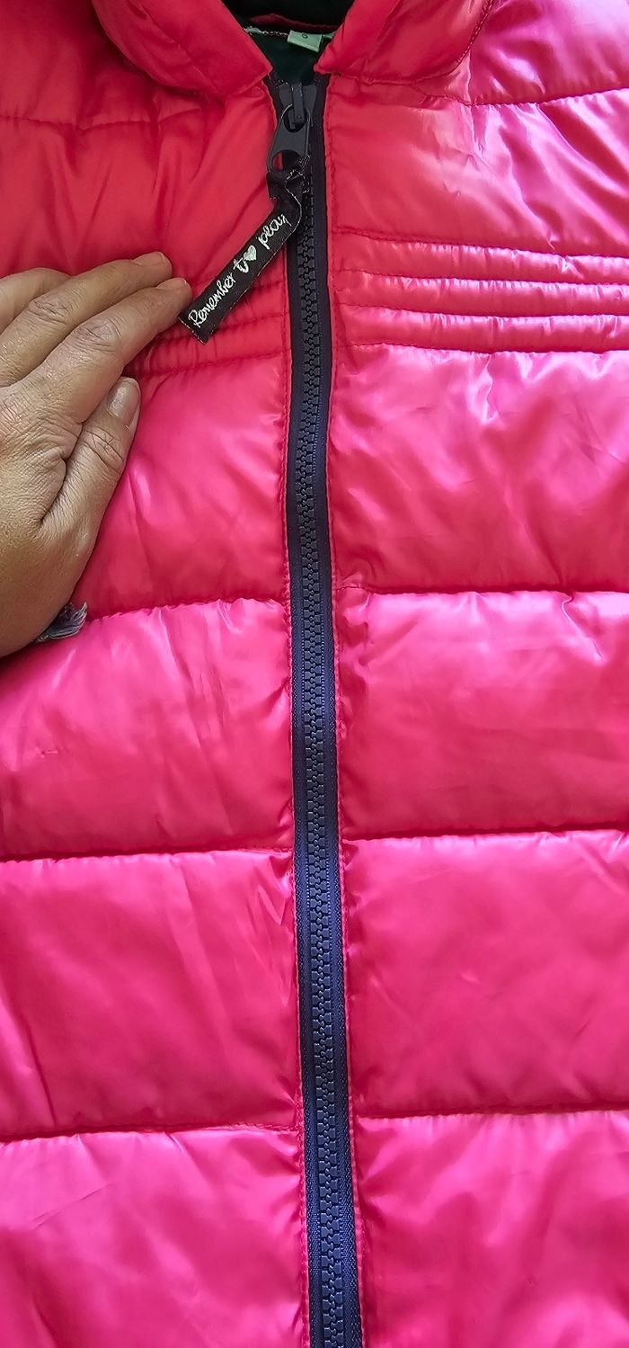 Manteau doudoune rose fille 5 ans - photo numéro 5