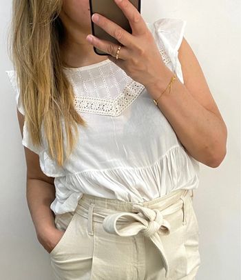 Blouse avec volant