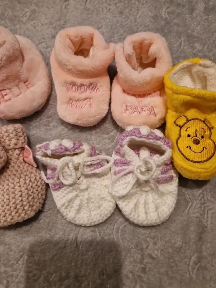 Lot chaussons bébé - photo numéro 3
