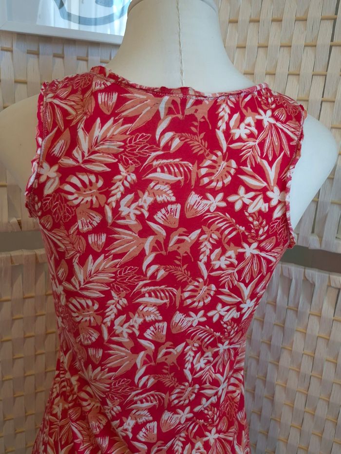 Joli Débardeur Tropical Rouge femme TS/ 36 - photo numéro 5