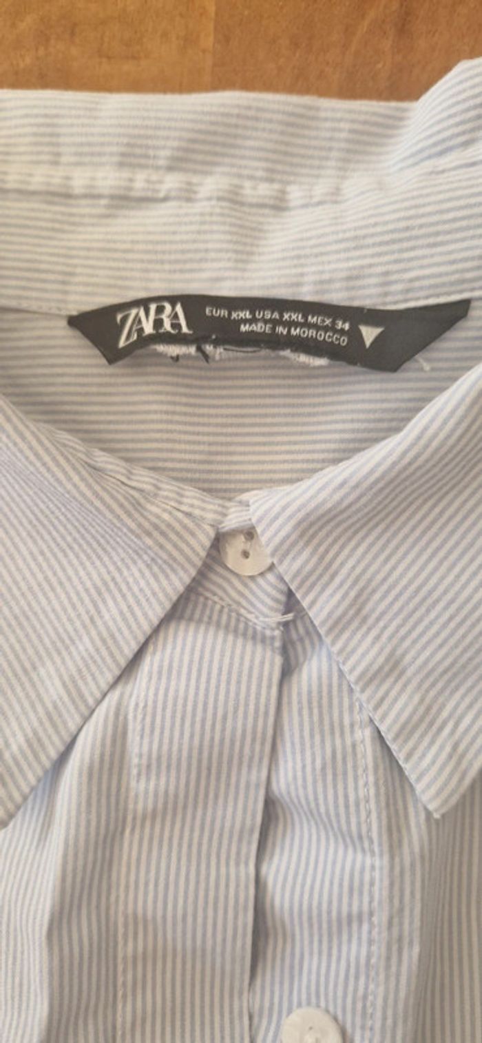 Chemise rayures bleu/blanc - photo numéro 4