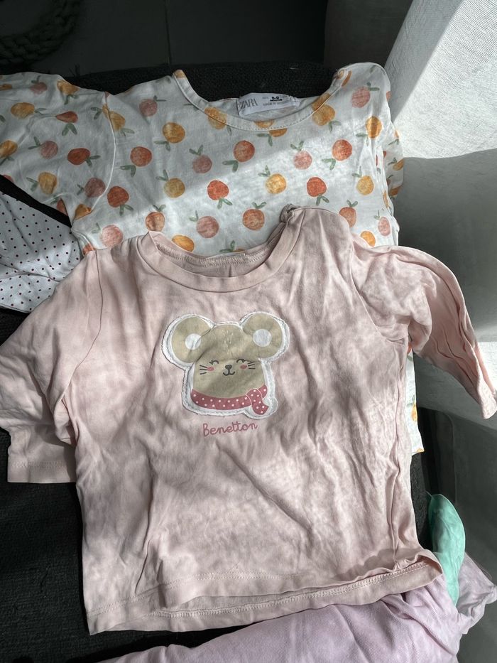 Lot hauts manches longues fille taille 6 mois - photo numéro 5