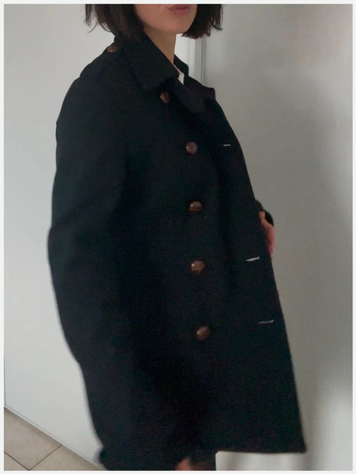 Manteau bleu marine taille 38 - kwoman - très bon état - - photo numéro 3