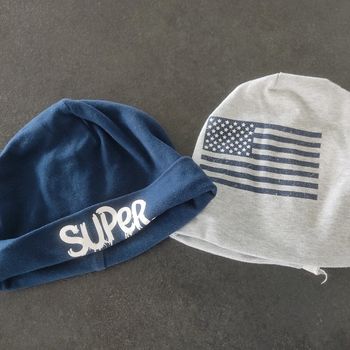 Lot de 2 bonnets fins