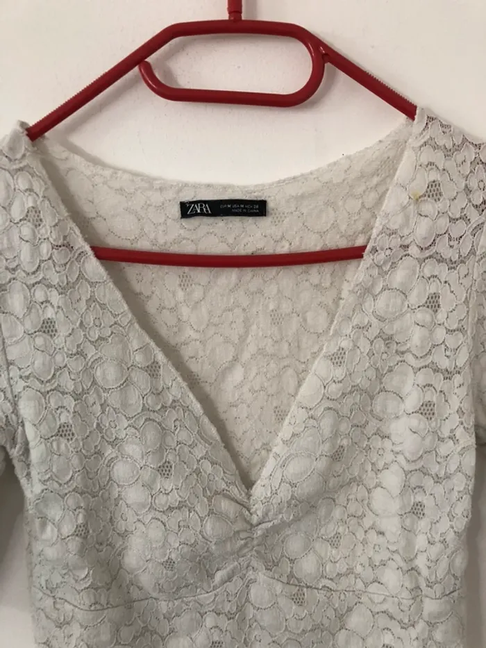 Haut dentelle Zara BE Taille M - photo numéro 3