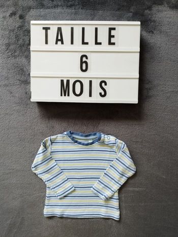 T-shirt manches longues 6 mois