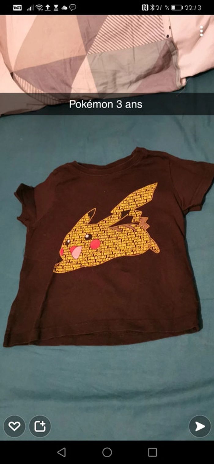 T-shirt pickatchu Pokémon