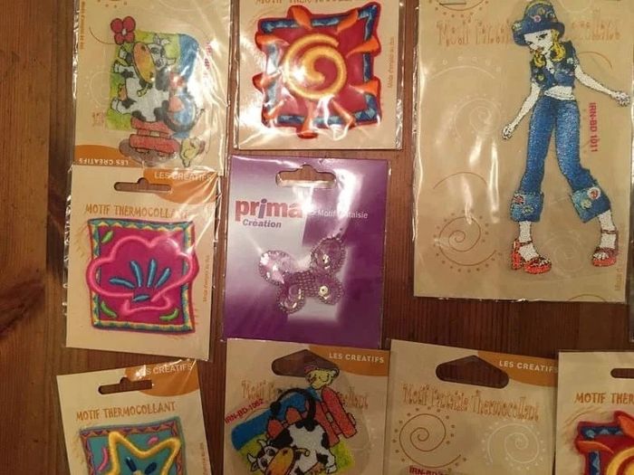 Lot de 10 motifs thermocollants Neufs - photo numéro 2