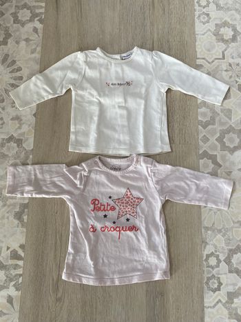 2 t shirt 3 mois
