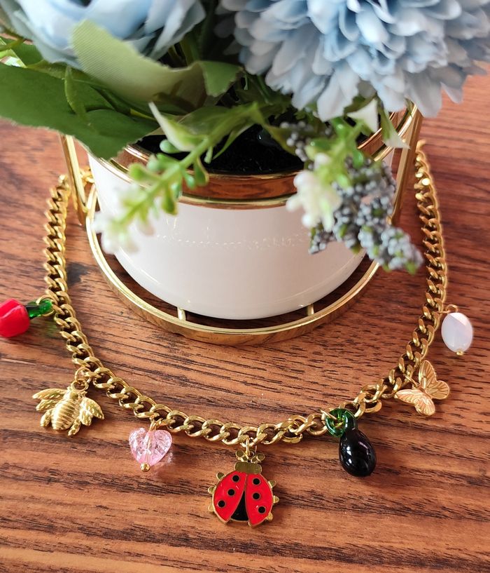 Collier coccinelle 🐞 ✅ - photo numéro 2