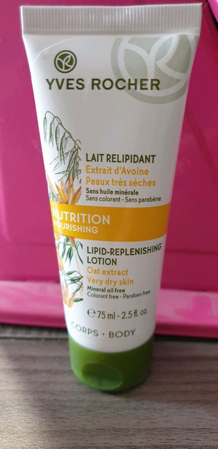 Lait relipidant nutrition yves rocher