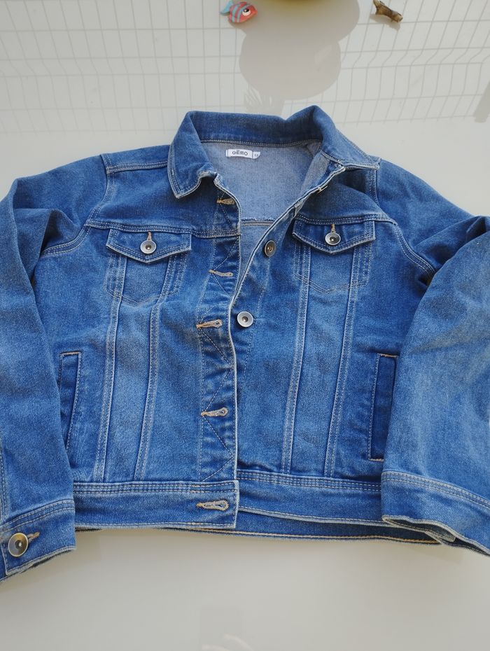 Veste en jean fille taille 12 ans Gémo - photo numéro 2