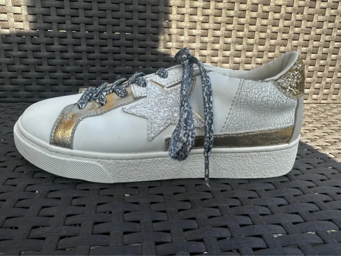 Baskets findlay blanches à étoile pailletée – taille 36 - photo numéro 3