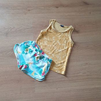 🩷 Tee-shirt débardeur Short 4 ans Kiabi/Zara #emyfleury_4ansfille