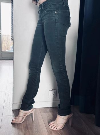 👖 Jean noir taille regular slim taille 24 (taille 34 XS) #pepejeans