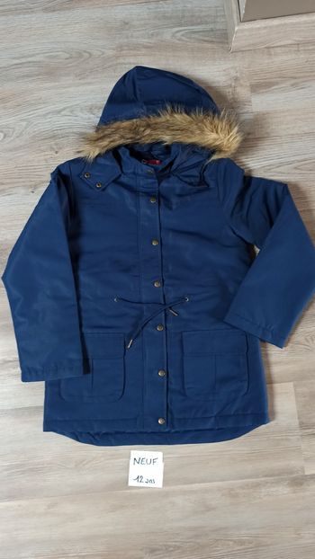 Veste manteau matelas de fin fille 12 ans